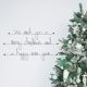 Citation en fil de fer " We wish you a merry christmas and a happy new year " - à punaiser - Bijoux de mur