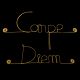 Message simple en fil de fer " Carpe diem " - à punaiser - Bijoux de mur