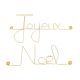 Message simple en fil de fer " Joyeux Noël " - à punaiser - Bijoux de mur
