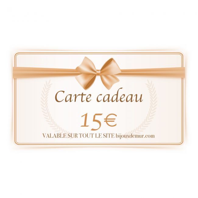Carte cadeau 15 €