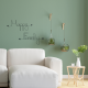 Message simple en fil de fer " Happy family " - à punaiser - Bijoux de mur