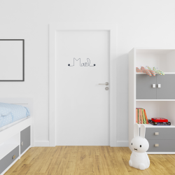 Prénom en fil de fer " Maël " - à punaiser - Bijoux de mur