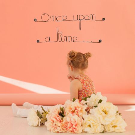Décoration Murale en Fil de Fer "Once upon a time ..." - à punaiser - Bijoux de Mur - Chambre Enfant/Ado