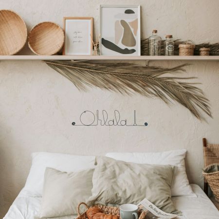 D&eacute;coration Murale en Fil de Fer "Ohlala !" - &agrave; punaiser - Bijoux de Mur