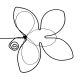 Décoration murale en fil de fer - Fleur de Lotus - "Amour" - Printemps/Été