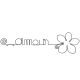 Décoration murale en fil de fer - Fleur de Pâquerette - "Amour" - Printemps/Été