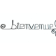 Décoration murale en fil de fer - Fleur de Pâquerette - "Bienvenue" - Printemps/Été