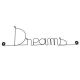Décoration Murale en Fil de Fer "Dreams" - à punaiser - Bijoux de Mur - Chambre Enfant/Ado