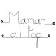 Décoration Murale en Fil de Fer "Maman au top " - à punaiser - Bijoux de Mur - Cadeau Fête des Mères