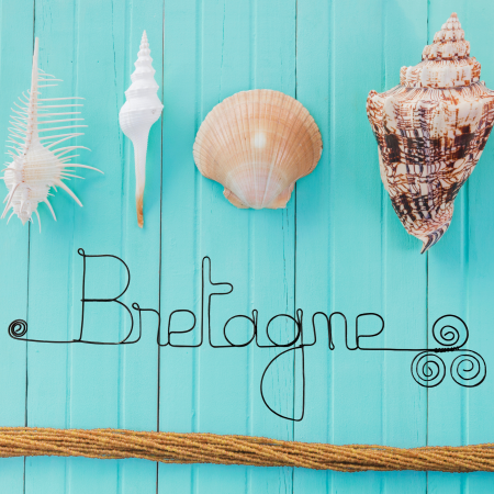 Décoration Murale en Fil de Fer "Bretagne" - à punaiser - Bijoux de Mur - Mer/Océan