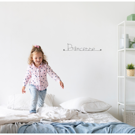 D&eacute;coration Murale en Fil de Fer "Princesse" - &agrave; punaiser - Bijoux de Mur - Chambre Enfant/Ado