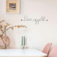 Message simple en fil de fer " Bon appétit " - à punaiser - Bijoux de mur