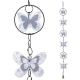 Guirlande colorée " Papillon - Blanc " en fil de fer - à suspendre - environ 96 x 9,5 cm - Bijoux de mur