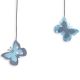 Citation colorée " Oiseau - Bleu : Petit à petit l'oiseau fait son nid " en fil de fer - à punaiser - Bijoux de mur