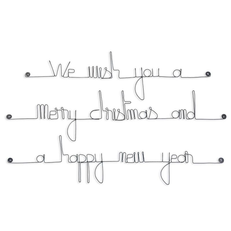 Citation En Fil De Fer We Wish You A Merry Christmas And A Happy New Year Citation En Fil De Fer We Wish You A Merry Christmas And A Happy New Year