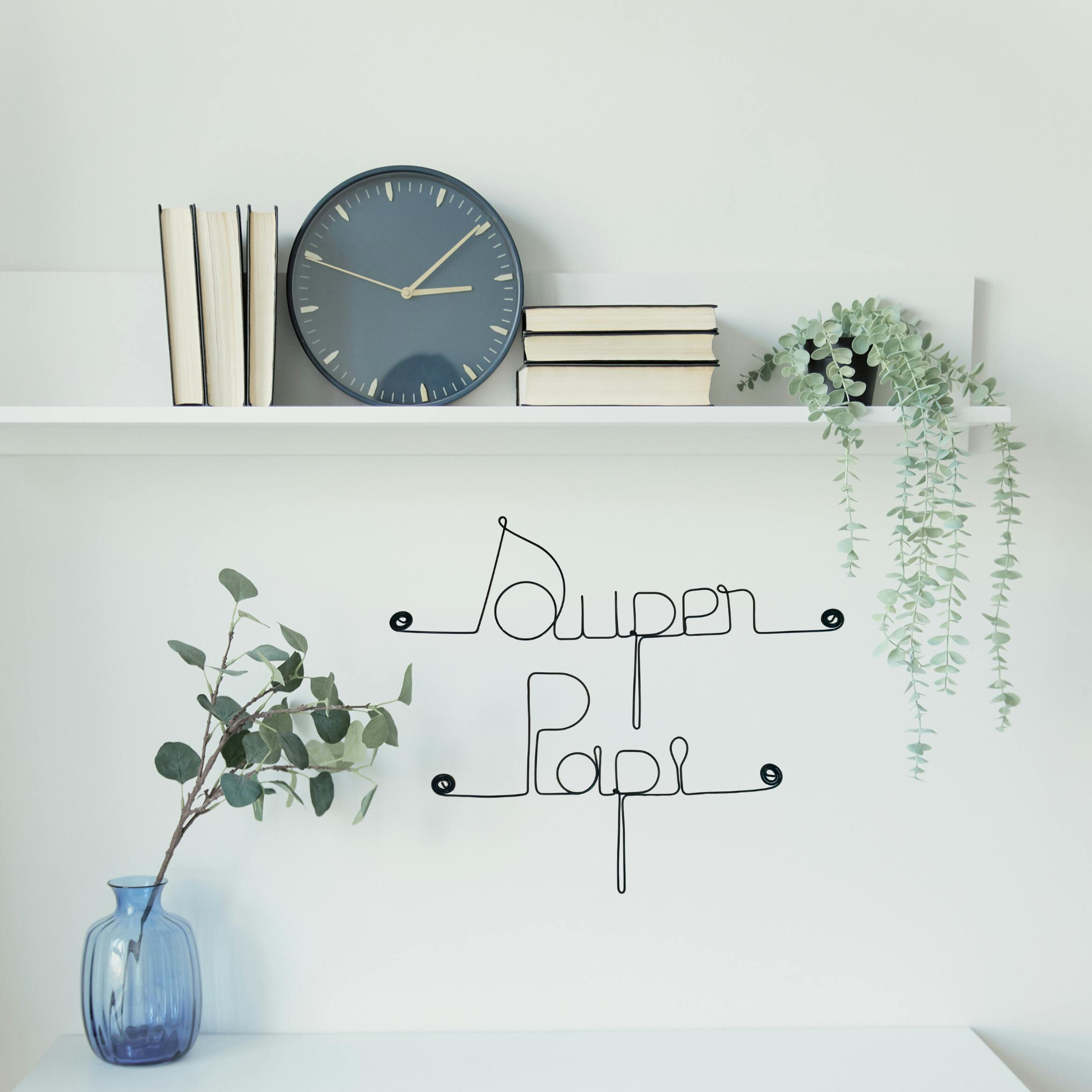Super Papi en fil de fer - Bijoux de Mur