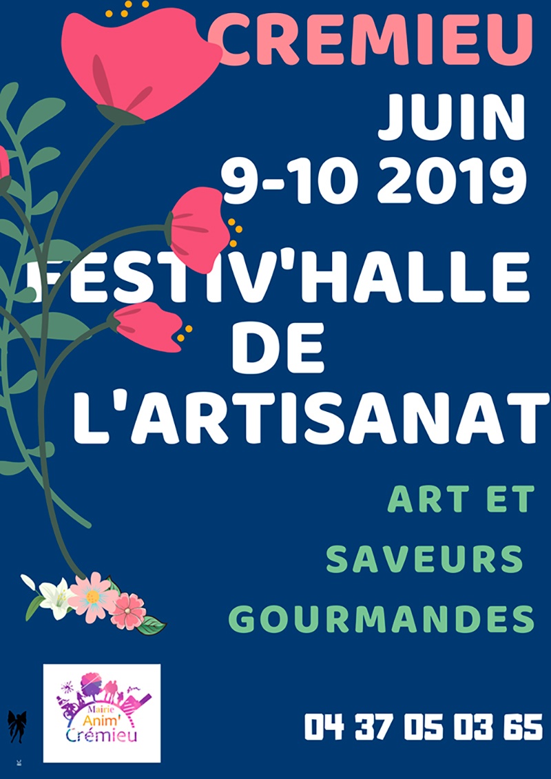 Affiche de la foire artisanale de Crémieu 2019